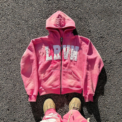 주문 주문형 대형 500gm 산 씻은 지프 위 위 위난 편지 패치 워크 bordure hoodies online manufacture