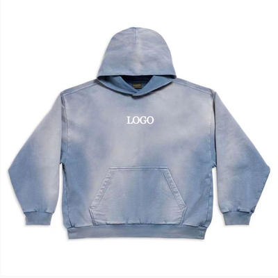 주문 빈티지 오버사이즈 컷 썬 Fade 타이 염색소 산 세탁 후디 맞춤형 스트리트 웨어 남성 online manufacture