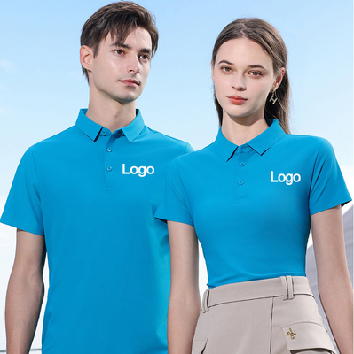 주문 MACTING 아이스 실크 남자와 소년을위한 냉정한 섬유 폴로 셔츠 online manufacture