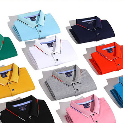 주문 폴리에스테르/고무 직물 로고 embroidery를 위한 맞춤 폴로 셔츠 골프 티셔츠 online manufacture