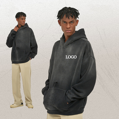 주문 Custom Mens 360 Gsm French Terry Oversized Blank Hoodie with Support 그래픽 디자인 online manufacture