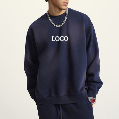 주문 빈티지 선 패드 디스트레스트 크루 넥 스위트셔츠 M-2XL 또는 사용자 정의 사이즈 online manufacture