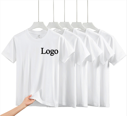 주문 두꺼운 인쇄 220 Gsm 비어 Custom Bland 빈 흰 티셔츠 대량 Casual 일상 생활 기회 online manufacture