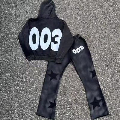 주문 1000 양 100% 면화 산성 세탁 위기 embroidered 패치 가운티 셔츠와 남자용 조깅 세트 online manufacture