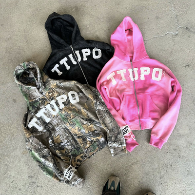 주문 남성용 맞춤식 지프 업 후디, 위장판 위장판 online manufacture
