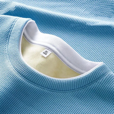 목걸이 O-Neck 맞춤형 남성 털 두꺼운 따뜻한 티셔츠 부드러운 면과 슬림 피트